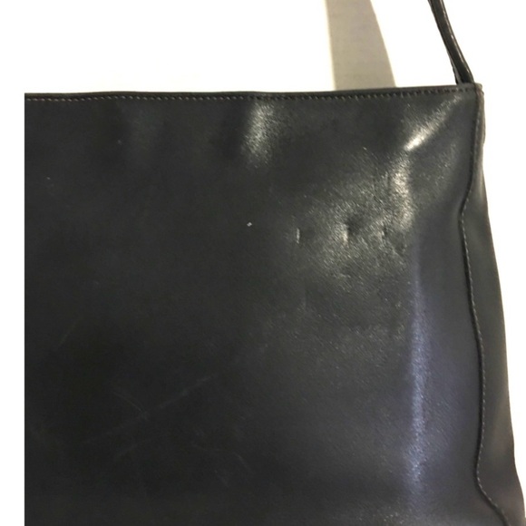 Coach vintage black leather shoulder handbag - Picture 3 of 9